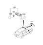 Diagram for 2006 Hyundai Santa Fe Mirror Actuator - 87612-2B000