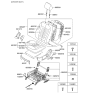 Diagram for Hyundai Santa Fe Seat Cover - 88160-2B050-J4U