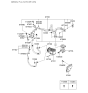 Diagram for 2006 Hyundai Santa Fe A/C Compressor - 97701-2B201