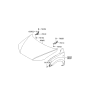 Diagram for 2006 Hyundai Santa Fe Fender - 66310-2B240