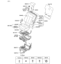 Diagram for 2006 Hyundai Santa Fe Seat Cushion - 89200-2B110-J4U