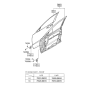 Diagram for 2016 Hyundai Santa Fe Sport Door Hinge - 79310-2B010