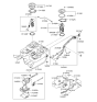 Diagram for 2006 Hyundai Santa Fe Fuel Tank Strap - 31210-2B350