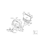 Diagram for 2006 Hyundai Santa Fe Weather Strip - 87321-2B000