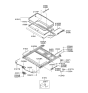 Diagram for 2006 Hyundai Santa Fe Weather Strip - 81613-2B000