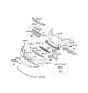 Diagram for 2007 Hyundai Santa Fe Air Deflector - 86591-0W000