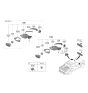 Diagram for 2022 Hyundai Santa Cruz Car Mirror - 87610-K5000