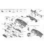 Diagram for 2023 Hyundai Santa Cruz Steering Column Cover - 84852-CW000-NNB