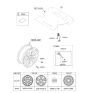 Diagram for Hyundai Santa Cruz Spare Wheel - 52910-K5100