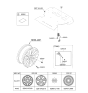 Diagram for Hyundai Sonata Hybrid TPMS Sensor - 52940-L1100