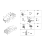 Diagram for 2022 Hyundai Santa Cruz Air Bag Control Module - 95910-K5000