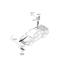 Diagram for 2022 Hyundai Tucson Antenna - 96210-CW100-EB