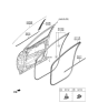 Diagram for Hyundai Santa Cruz Door Moldings - 82860-K5000