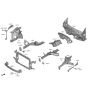 Diagram for Hyundai Radiator Support - 64101-K5000