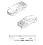 Diagram for Hyundai Santa Cruz Emblem - 86316-K5100