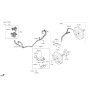 Diagram for Hyundai Santa Cruz Brake Booster Vacuum Hose - 59120-K5000