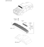 Diagram for 2022 Hyundai Santa Cruz Spoiler - 87210-K5000