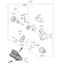 Diagram for Hyundai Santa Cruz Starter Motor - 36100-2S000