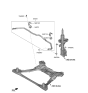 Diagram for 2023 Hyundai Santa Cruz Sway Bar Bushing - 54813-K5000