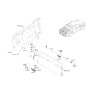 Diagram for 2023 Hyundai Santa Cruz Tailgate Lift Support - 81831-K5000