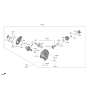 Diagram for 2021 Hyundai Santa Fe Transfer Case Cover - 47314-2N000