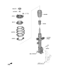 Diagram for 2022 Hyundai Santa Cruz Shock Absorber - 54651-K5000