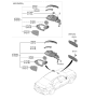 Diagram for Hyundai Sonata Hybrid Car Mirror - 87610-L5020