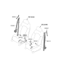 Diagram for 2023 Hyundai Sonata Hybrid Seat Belt - 88810-L5000-NNB