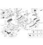 Diagram for 2023 Hyundai Sonata Armrest - 84660-L1000-YPU