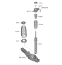 Diagram for Hyundai Sonata Hybrid Shock And Strut Mount - 55310-L1000