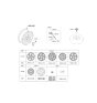 Diagram for Hyundai Elantra N Wheel Cover - 52960-L0100