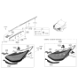 Diagram for 2023 Hyundai Sonata Hybrid Headlight - 92101-L5100