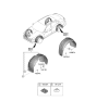 Diagram for Hyundai Sonata Wheelhouse - 86812-L1300