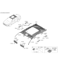 Diagram for 2020 Hyundai Sonata Sun Visor - 85210-L0520-YTH