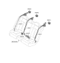 Diagram for 2021 Hyundai Sonata Hybrid Seat Belt - 89810-L5000-NNB