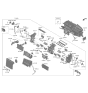 Diagram for 2020 Hyundai Sonata Evaporator - 97139-L0000