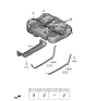 Diagram for Hyundai Sonata Fuel Tank Strap - 31210-L1000