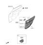 Diagram for 2022 Hyundai Sonata Door Handle - 83610-L1000-YTH