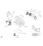 Diagram for Hyundai Santa Fe Water Pump - 25100-2S000