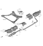 Diagram for 2022 Hyundai Sonata Muffler - 28710-L0100