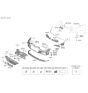 Diagram for 2023 Hyundai Sonata Bumper - 86510-L1440