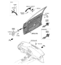 Diagram for Hyundai Sonata Hybrid Door Handle - 82651-L1420