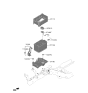 Diagram for Hyundai Sonata Battery Tray - 37150-L1000