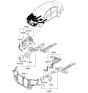 Diagram for 2006 Hyundai Elantra Engine Mount Bracket - 64675-2H010