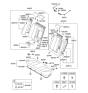 Diagram for 2006 Hyundai Elantra Armrest - 89900-2H011-TAU