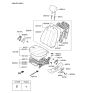 Diagram for 2007 Hyundai Elantra Seat Cushion - 88100-2H010-TAU