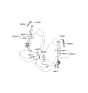 Diagram for 2008 Hyundai Elantra Seat Belt - 88810-2H550-8M