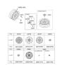 Diagram for Hyundai Wheel Cover - 52960-2H000