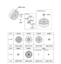 Diagram for 2019 Hyundai Elantra GT Spare Wheel - 52910-2H900