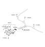 Diagram for 2010 Hyundai Elantra Parking Brake Cable - 59750-2H000